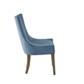 Dining Side Chair set of 2 blue-polyester