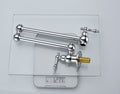 Pot Filler Faucet Wall Mount chrome-brass