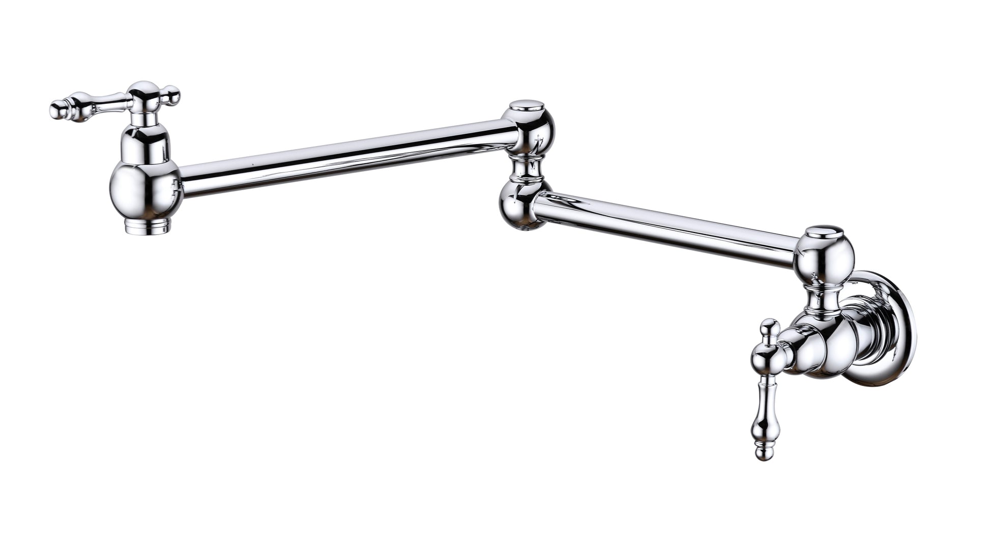 Pot Filler Faucet Wall Mount chrome-brass