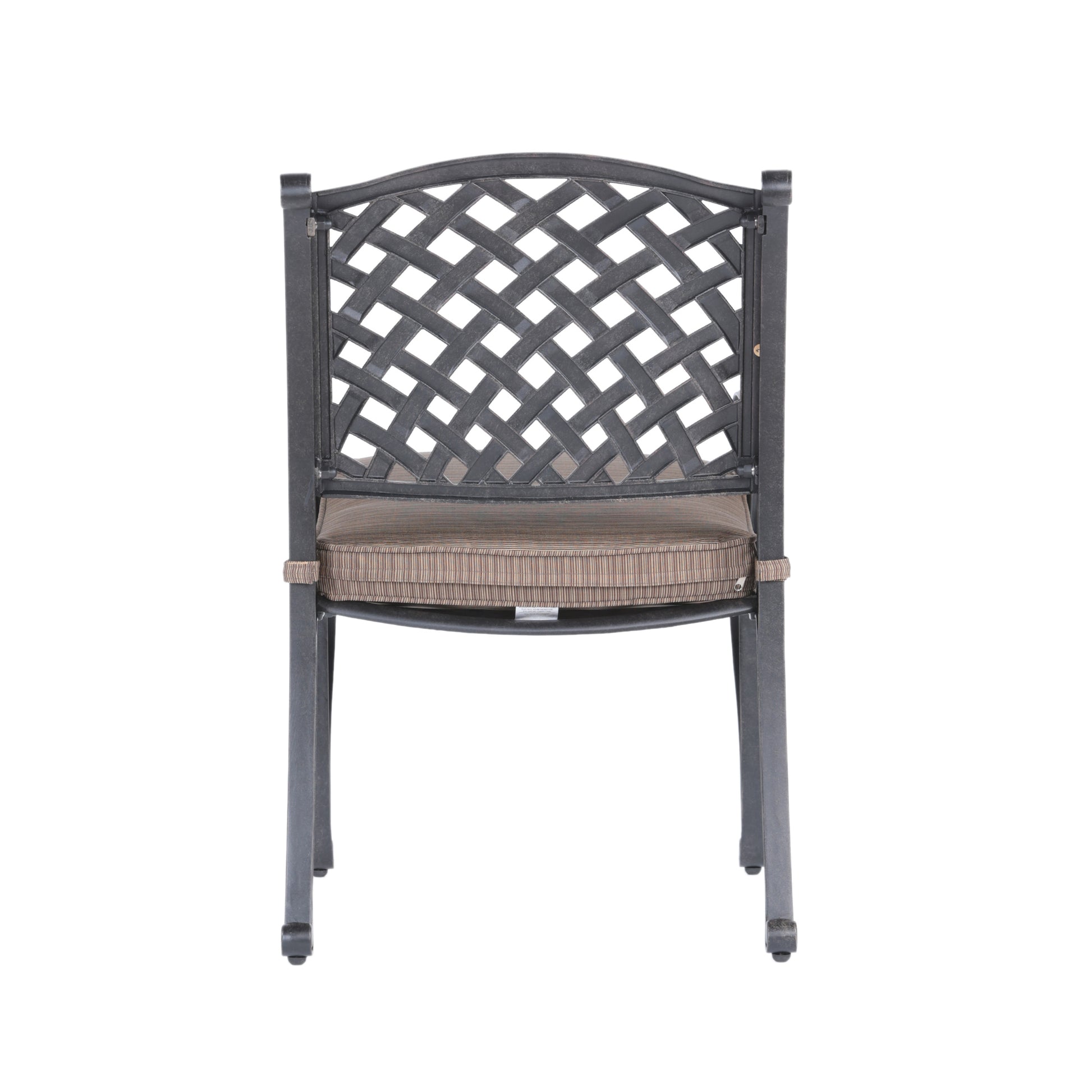 Sparta Modern Dining Arm Chair, Dupione Brown antique brown-foam-aluminum