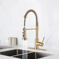 Pull Down Sprayer Spring Kitchen Sink Faucet