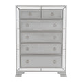 Modern Traditional Style 1pc Bedroom Chest of Drawers silver-bedroom-modern-traditional-wood