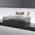 Waterfall Bathroom Sink Faucet gold-brass