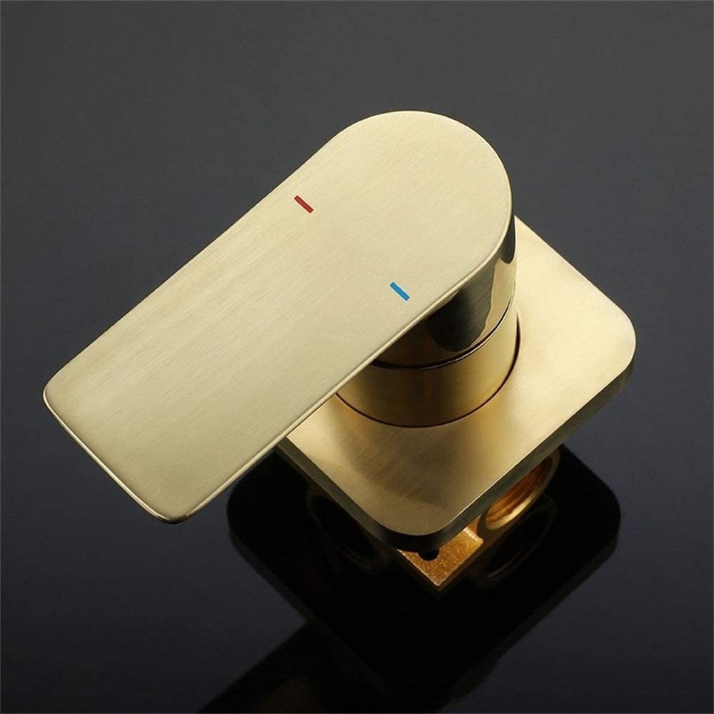 Waterfall Bathroom Sink Faucet gold-brass