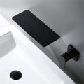 Waterfall Bathroom Sink Faucet matte black-brass