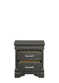 Brooklyn Modern Style Nightstand made with Wood in gray-2