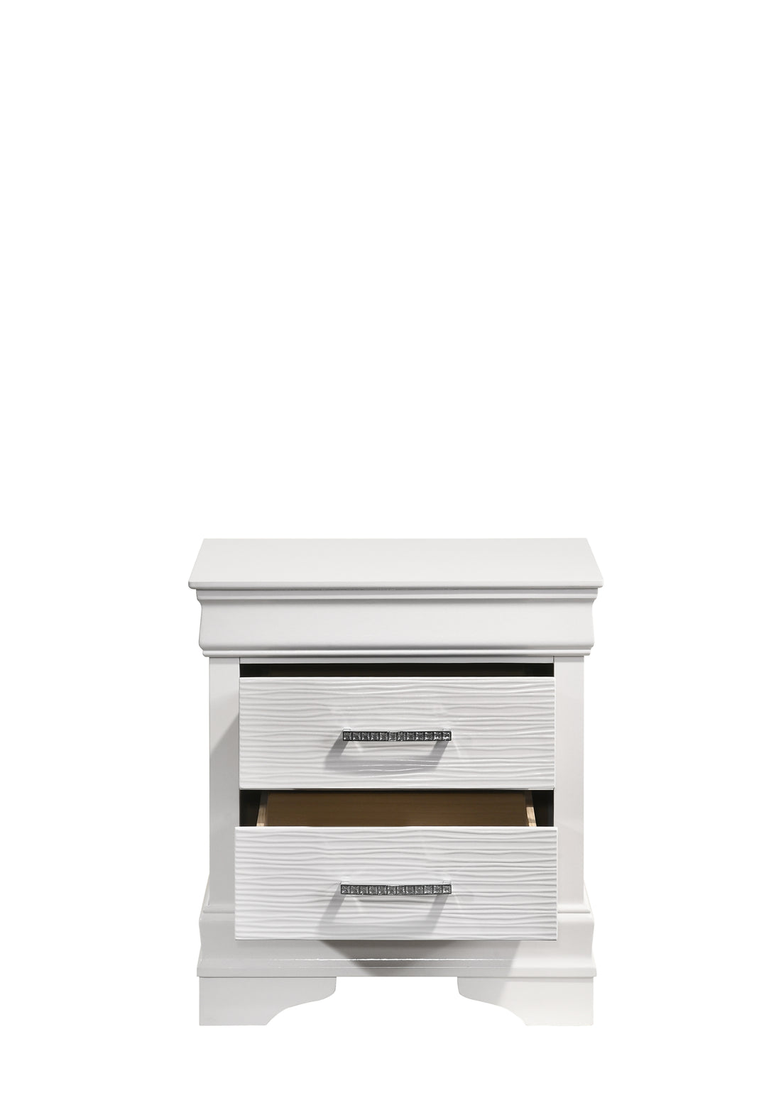 Brooklyn Modern Style Nightstand made with Wood in gray-2