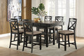 Transitional Style Dining Counter Height Chairs Set of black-dining room-transitional-wood