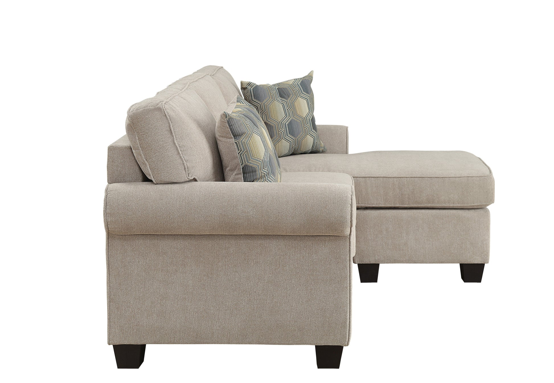 Transitional Design Sectional Sofa 1pc Reversible