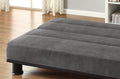 Gray Microfiber Upholstered Elegant Lounger 1pc