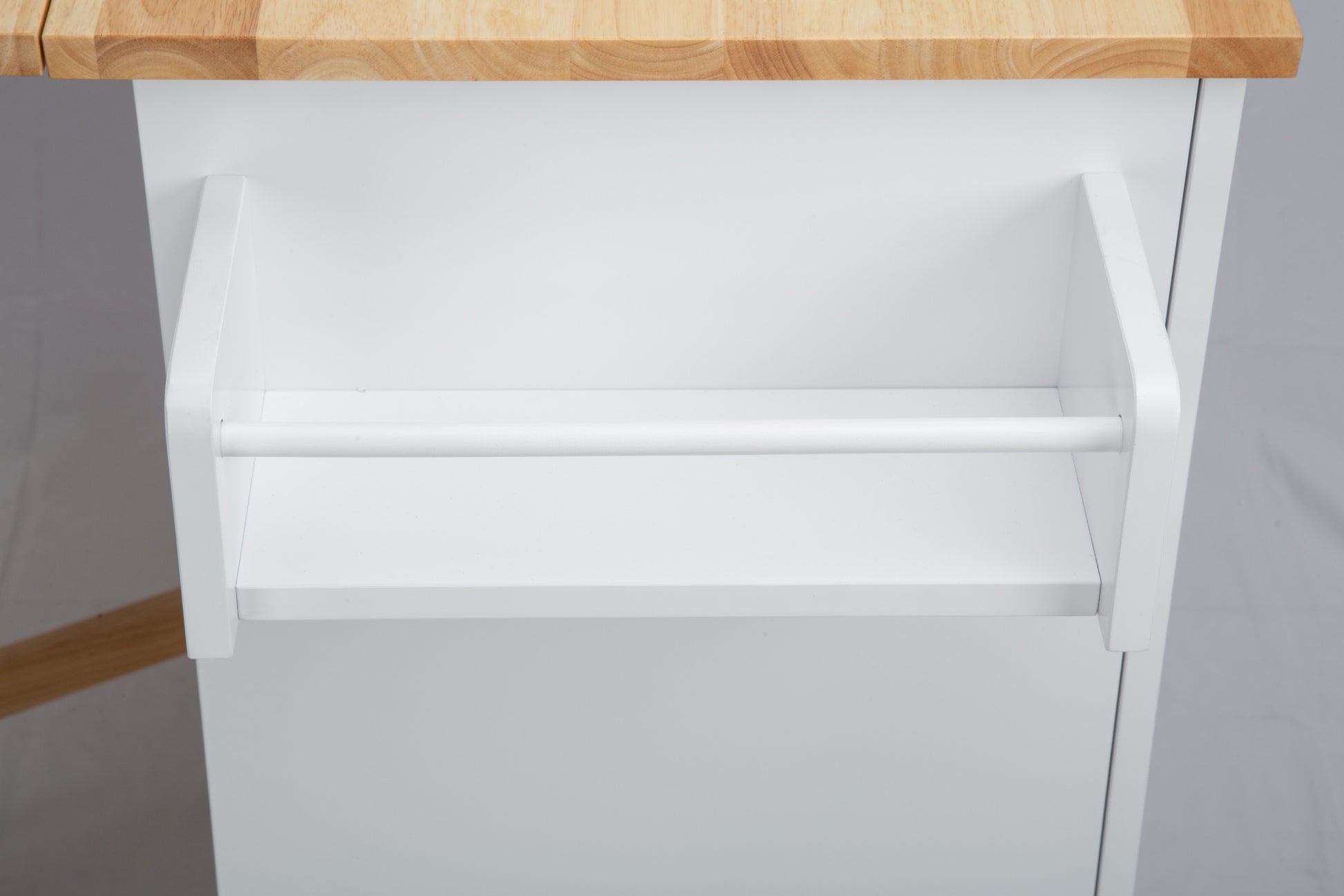 Kitchen Island & Kitchen Cart, Mobile Kitchen Island white-mdf