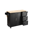 Kitchen Island & Kitchen Cart, Mobile Kitehcn Island black-mdf