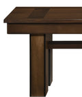 Transitional Walnut Finish Wooden Bench 1pc Casual walnut-dining room-transitional-wood