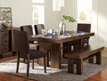 Contemporary Design Walnut Finish 1pc Dining Table walnut-dining room-contemporary-transitional-wood