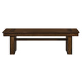 Transitional Walnut Finish Wooden Bench 1pc Casual walnut-dining room-transitional-wood