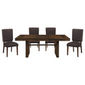 Contemporary Design Walnut Finish 1pc Dining Table walnut-dining room-contemporary-transitional-wood