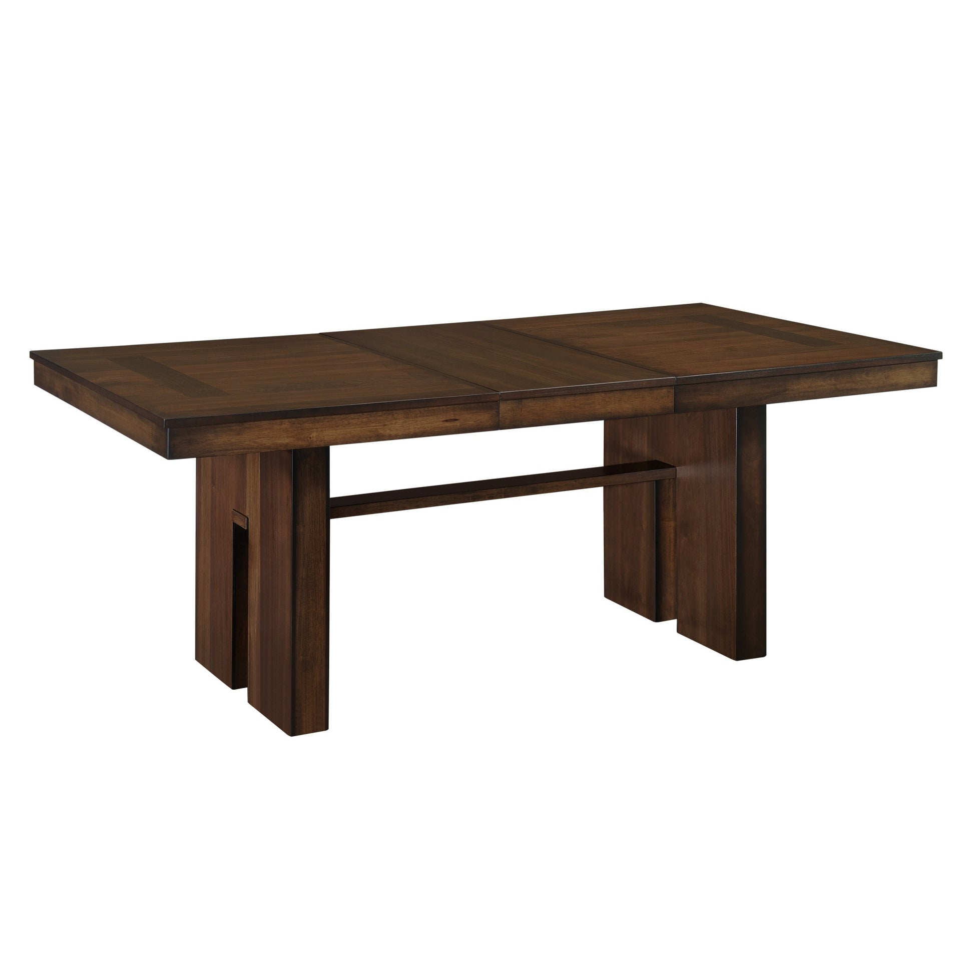 Contemporary Design Walnut Finish 1pc Dining Table walnut-dining room-contemporary-transitional-wood