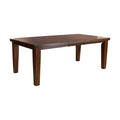 Contemporary Dark Oak Finish Dining 5pc Set Table w wood-wood-brown mix-seats 4-dining