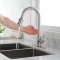 Touch Kitchen Faucet with Pull Down Sprayer brushed nickel-stainless steel