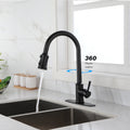 Touch Kitchen Faucet with Pull Down Sprayer matte black-stainless steel