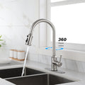 Touch Kitchen Faucet with Pull Down Sprayer brushed nickel-stainless steel