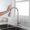 Touch Kitchen Faucet with Pull Down Sprayer brushed nickel-stainless steel