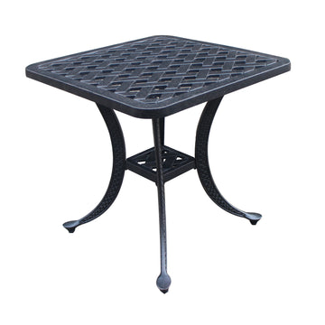 End Table, Dark Lava Bronze antique bronze-aluminum