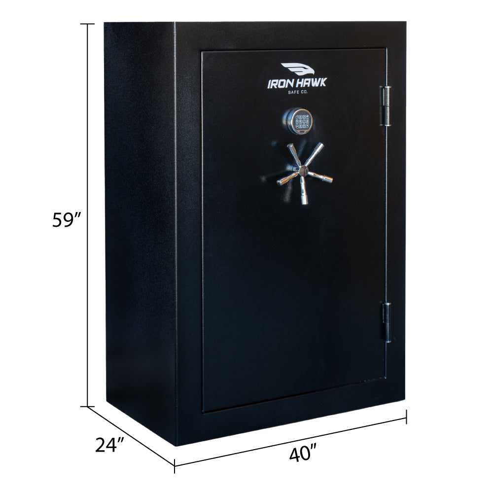 40 Gun Safe matte black-steel