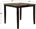 Contemporary Counter Height Dining 5pc Set Table w 4x brown-wood-dining room-birch-square-dining table