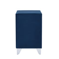 B108 TA Simple beautiful double decker nightstand blue-foam-upholstered