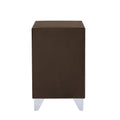 B108 TA Simple beautiful double decker nightstand brown-foam-upholstered