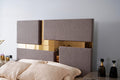 Lorenzo King 4 Pc Bedroom Set in Gray