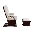 Madison Glider & Ottoman Espresso Latte