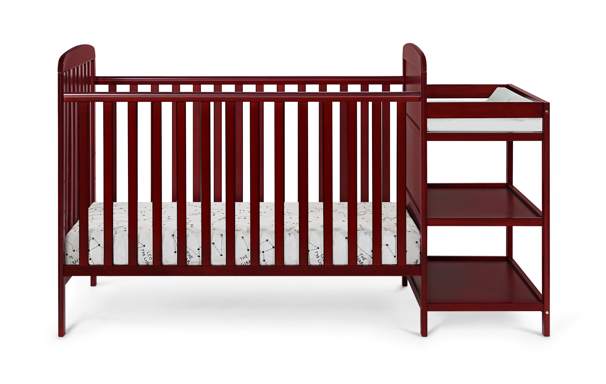 Ramsey Crib and Changer Combo Cherry cherry-solid wood