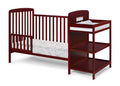 Ramsey Crib and Changer Combo Cherry cherry-solid wood