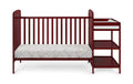 Ramsey Crib and Changer Combo Cherry cherry-solid wood