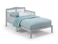 Birdie Toddler Bed Light Gray White