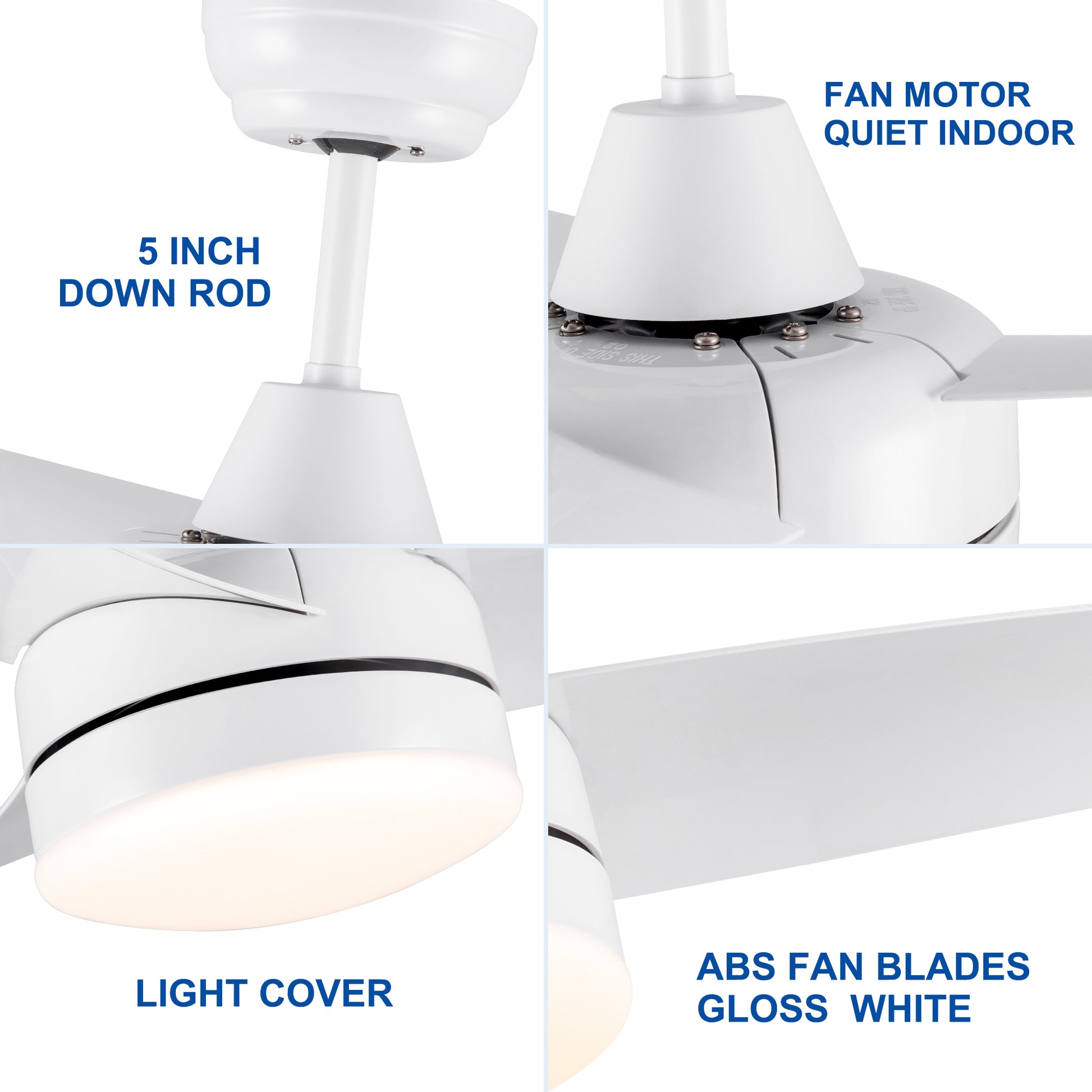 42 In Intergrated Led Ceiling Fan Lighting With