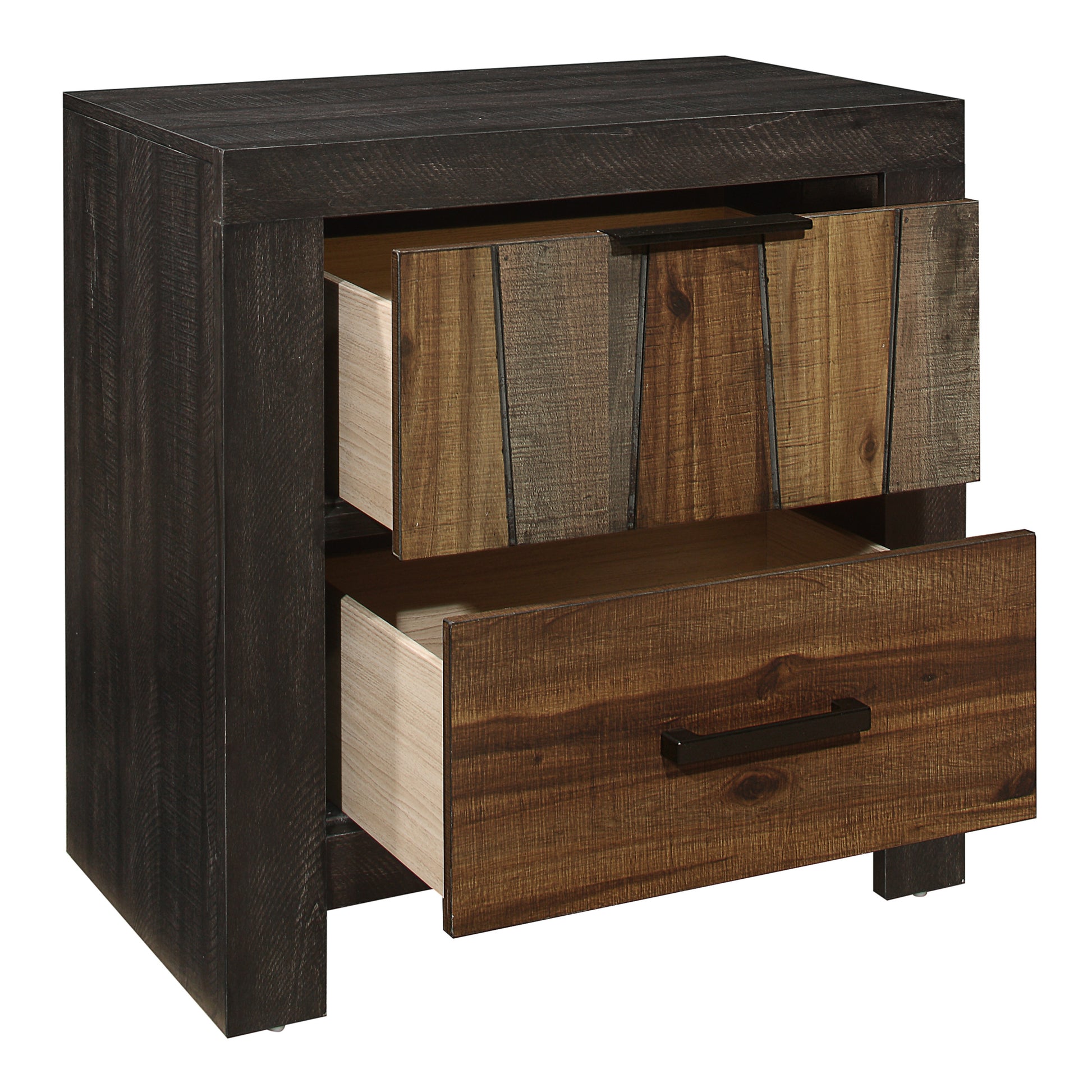 Unique Style Nightstand 1pc Multi Tone Wire