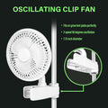 HealSmart 6 Inch Grow Tent Poles Clip Fan, Monkey Fan white-plastic