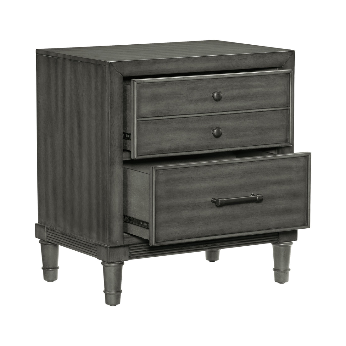 Modern Transitional Style Bedroom Furniture 1pc Chest gray-bedroom-modern-transitional-wood