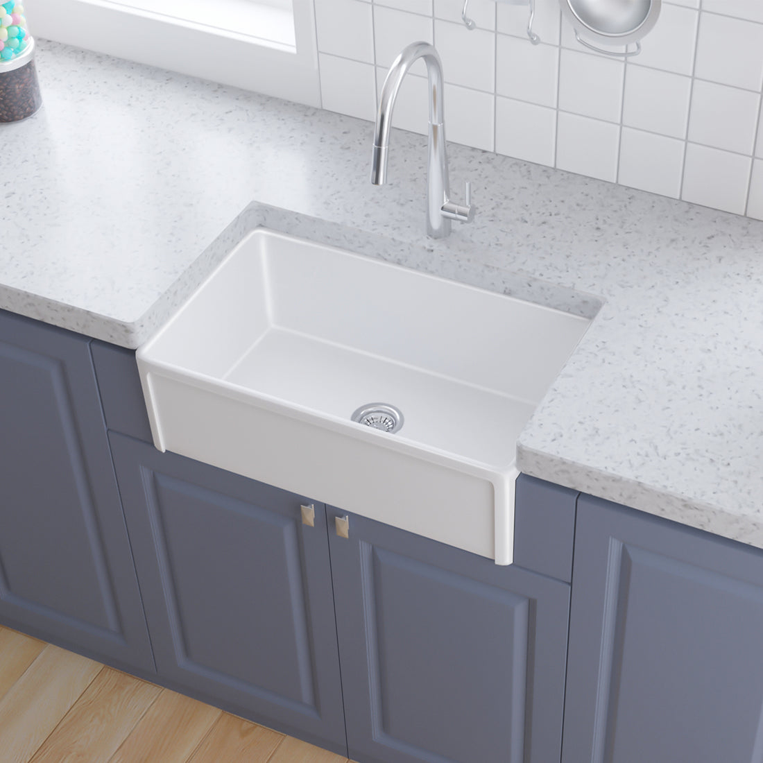 30 inch Fireclay Kitchen Sink Farmhouse