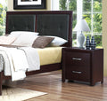 Espresso Finish Contemporary Design 1pc Nightstand of espresso-2 drawers-bedroom-contemporary-wood