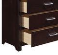 Espresso Finish Contemporary Design 1pc Chest of 5x espresso-bedroom-contemporary-wood