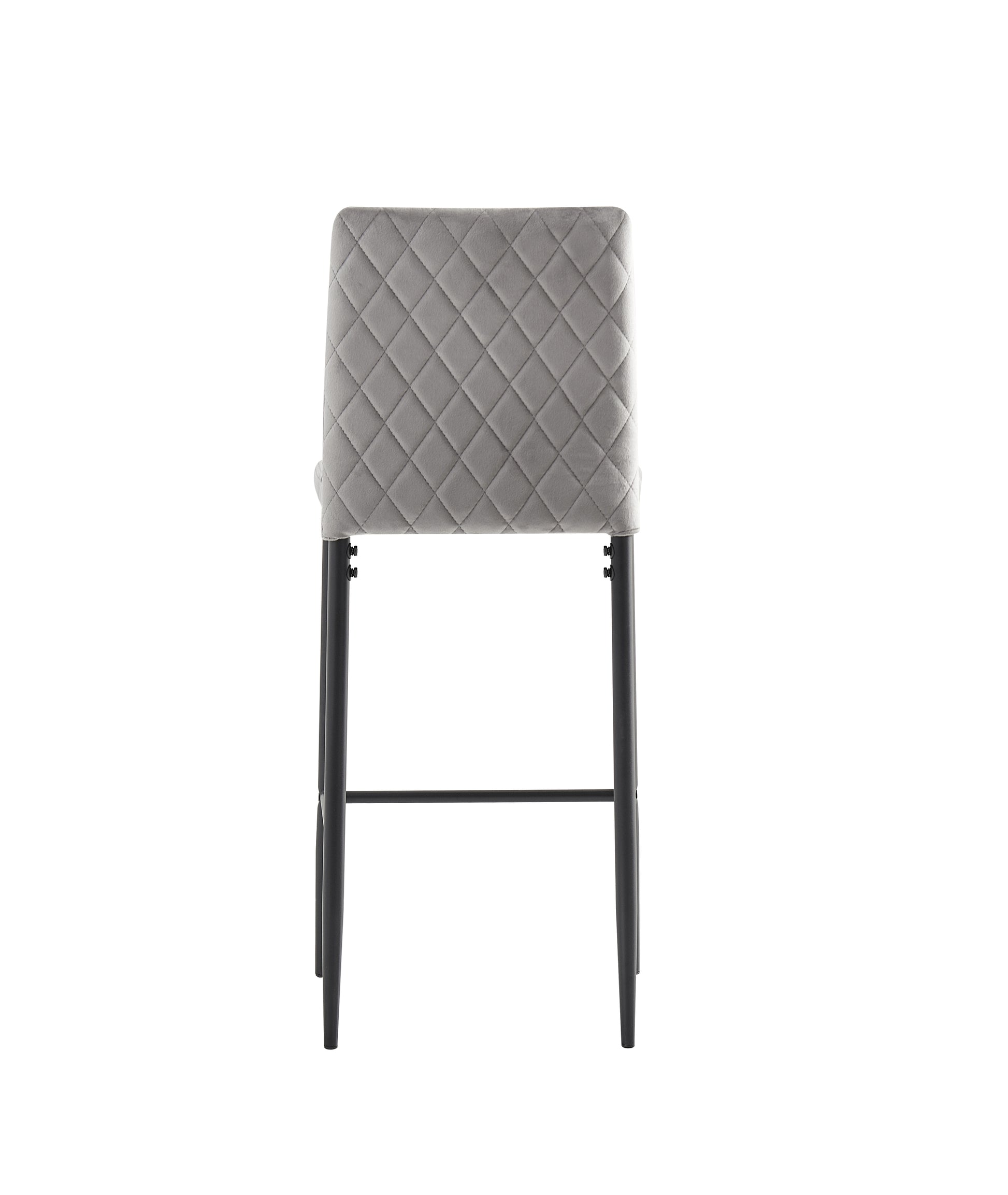 light gray bar stool, velvet stool, modern bar chair light gray-textile-velvet