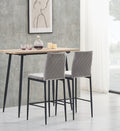 light gray bar stool, velvet stool, modern bar chair light gray-textile-velvet