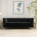 FX P82 BK SOFA Modern Sofa Couches for Living Room black-velvet