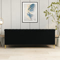 FX P82 BK SOFA Modern Sofa Couches for Living Room black-velvet