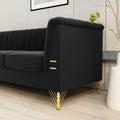 FX P82 BK SOFA Modern Sofa Couches for Living Room black-velvet