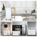 Kitchen Island & Kitchen Cart, Mobile Kitchen Island white-mdf